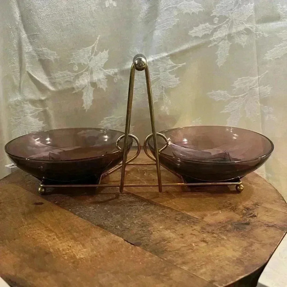 Vintage MCM Hazel-Atlas Glass Company Serving Dish - Picture 2 of 6